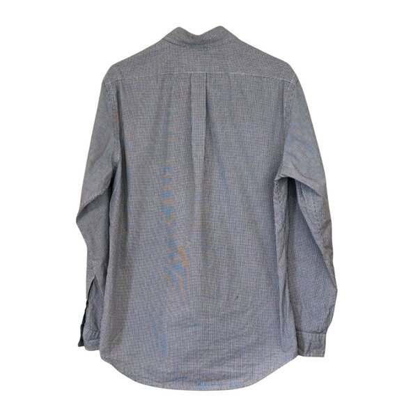 Ralph Lauren Men's Long Sleeve Checked Shirt Navy Size Medium - Picture 2 of 5